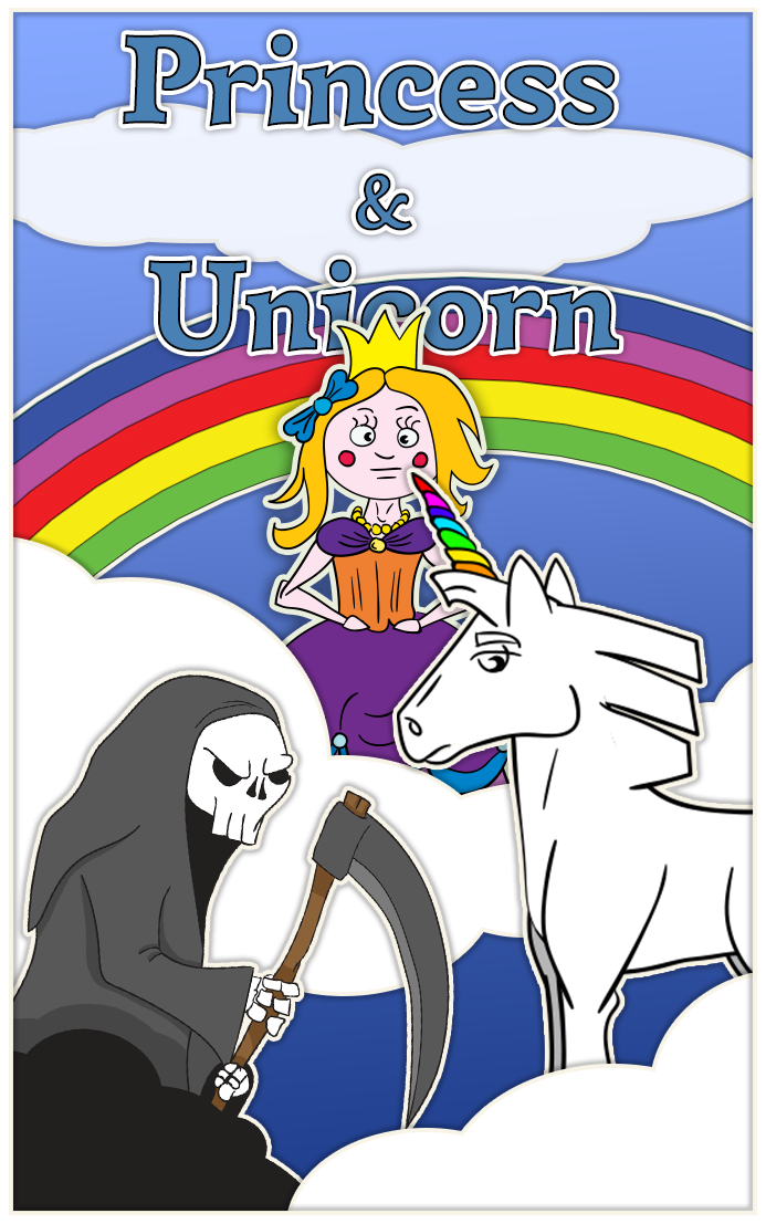 Princess And Unicorn Poster