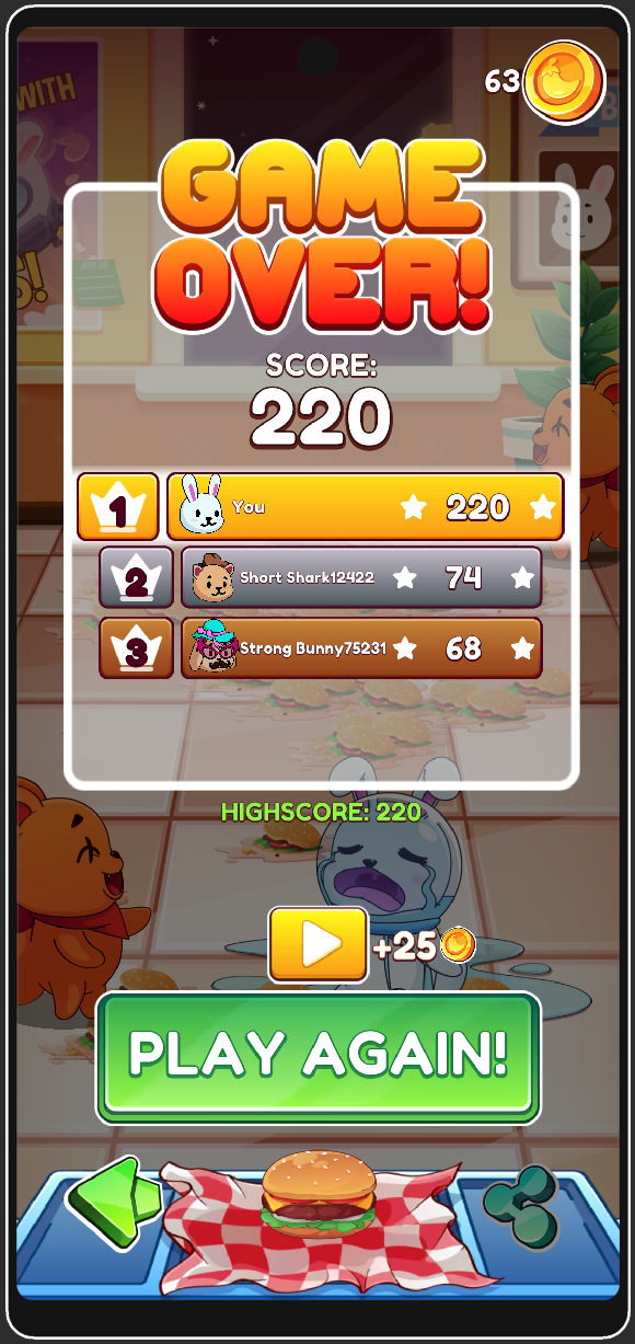 Food Fight - Online Leaderboard 1.6 - Polyspice